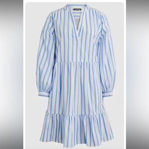 NWT JCrew Tiered Cotton Poplin Dress